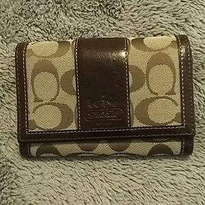 Coach Brown Signature Wallet